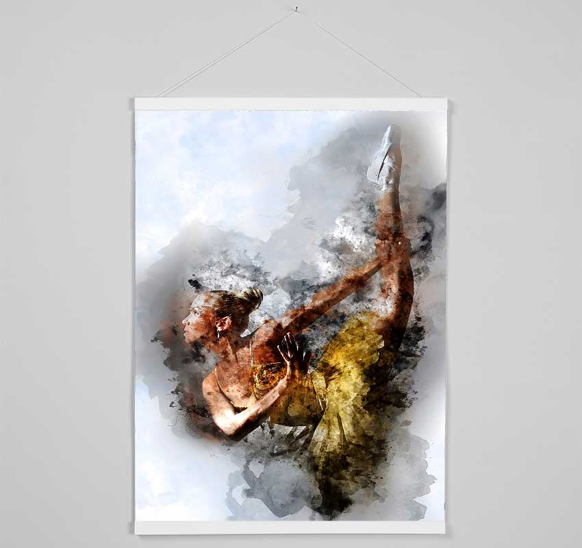 Golden Ballerina 2 Hanging Poster - Wallart-Direct UK