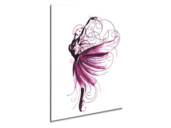 Purple Ballerina 2 Metal Print