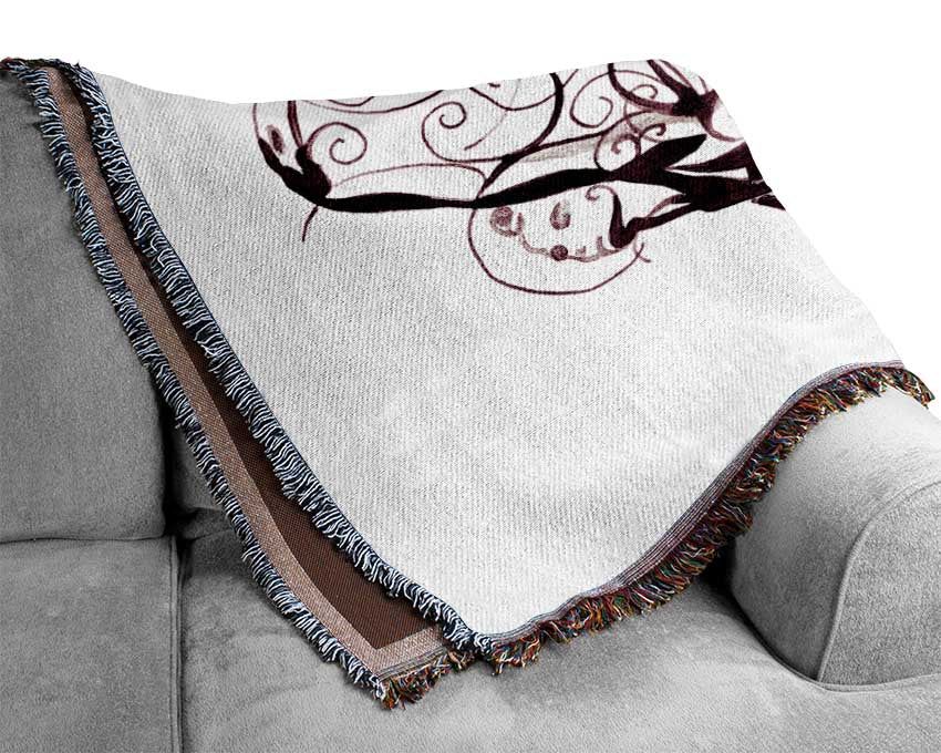 Purple Ballerina 2 Woven Blanket