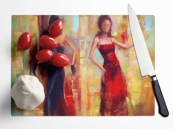 Ready For The Music 1 Glass Chopping Board