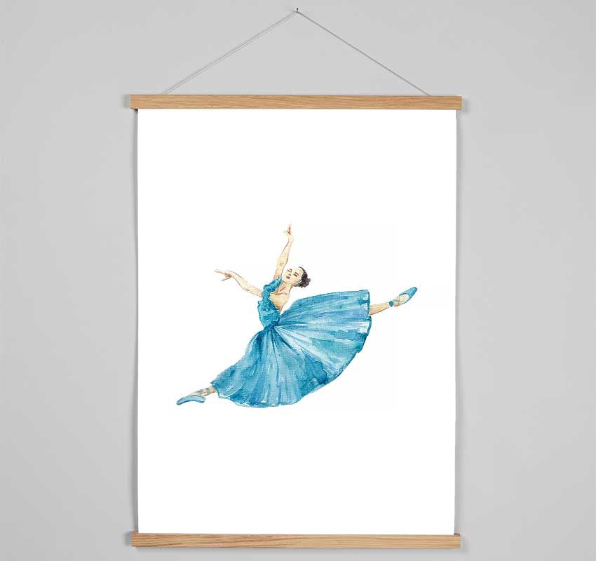 Blue Ballerina 6 Hanging Poster - Wallart-Direct UK
