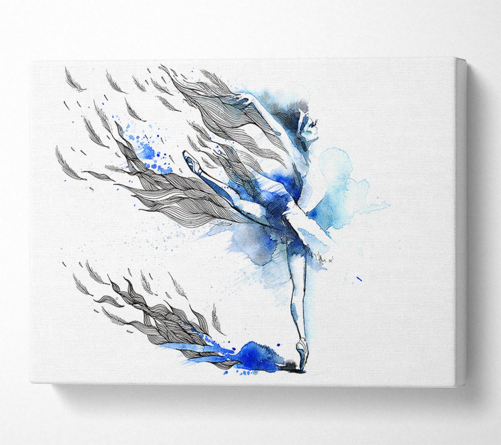 Picture of Blue Ballerina 12 Canvas Print Wall Art