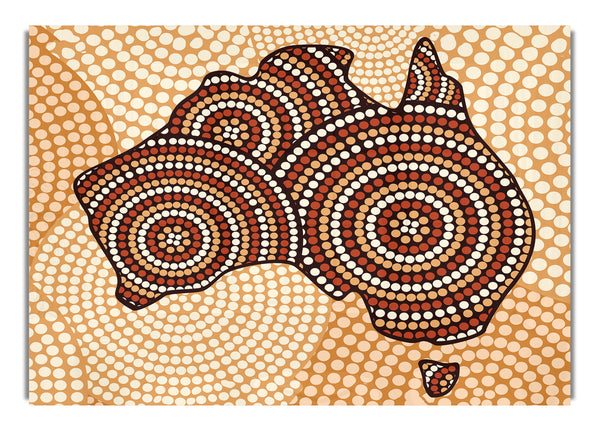 Karte der Aborigines
