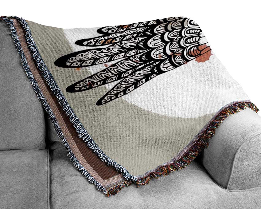 Indian Eagle Woven Blanket
