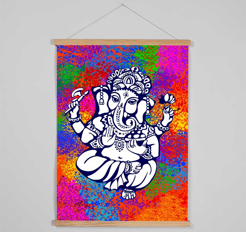 Hindu God Ganesha 8 Hanging Poster - Wallart-Direct UK