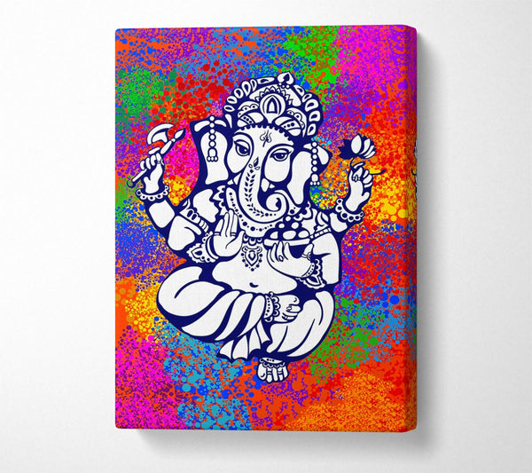 Picture of Hindu God Ganesha 8 Canvas Print Wall Art