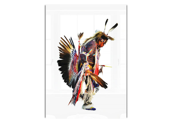 Roter Indianer-Krieger
