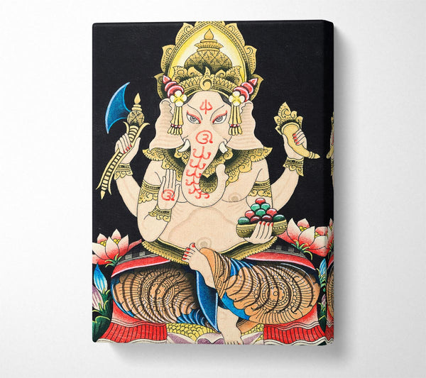 Picture of Hindu God Ganesha 2 Canvas Print Wall Art