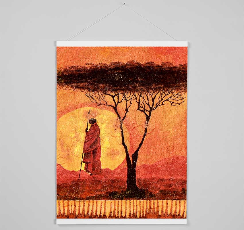 African Tribal Art 1 Hanging Poster - Wallart-Direct UK