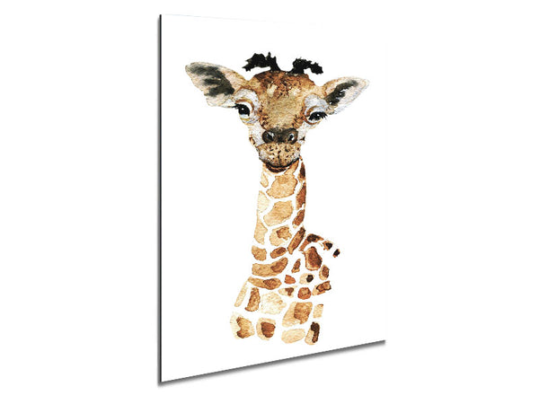 Giraffe Beauty Metal Print