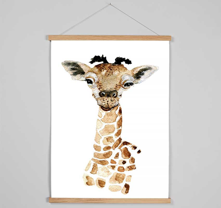 Giraffe Beauty Hanging Poster - Wallart-Direct UK