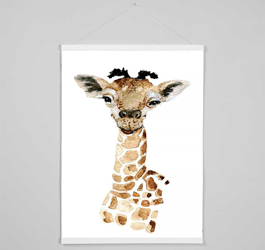 Giraffe Beauty Hanging Poster - Wallart-Direct UK