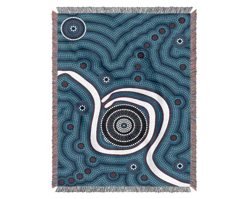 Aboriginal Pattern 1 Woven Blanket