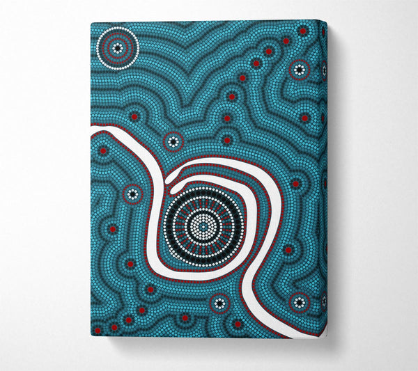 Picture of Aboriginal Pattern 1 Canvas Print Wall Art