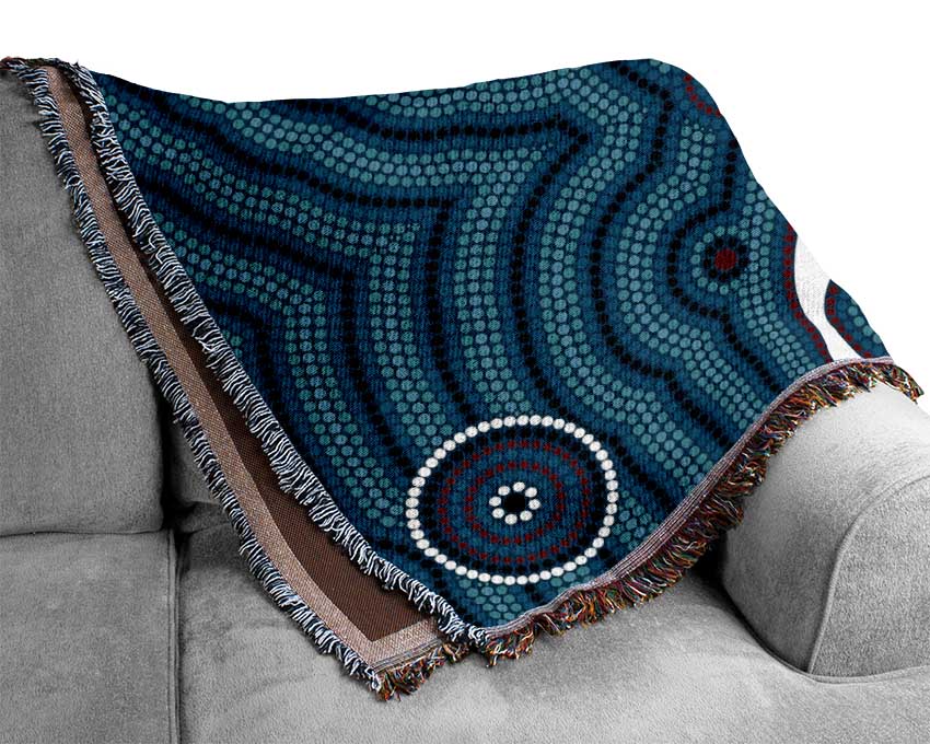 Aboriginal Pattern 1 Woven Blanket