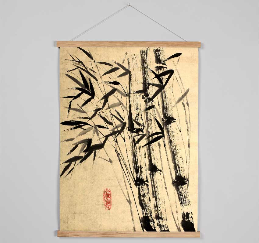 Chinese Bamboo 3 Hanging Poster - Wallart-Direct UK