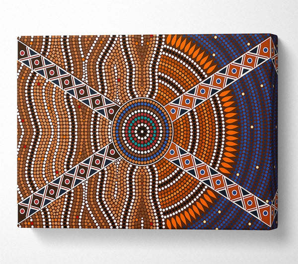 Picture of Aboriginal Pattern 2 Canvas Print Wall Art