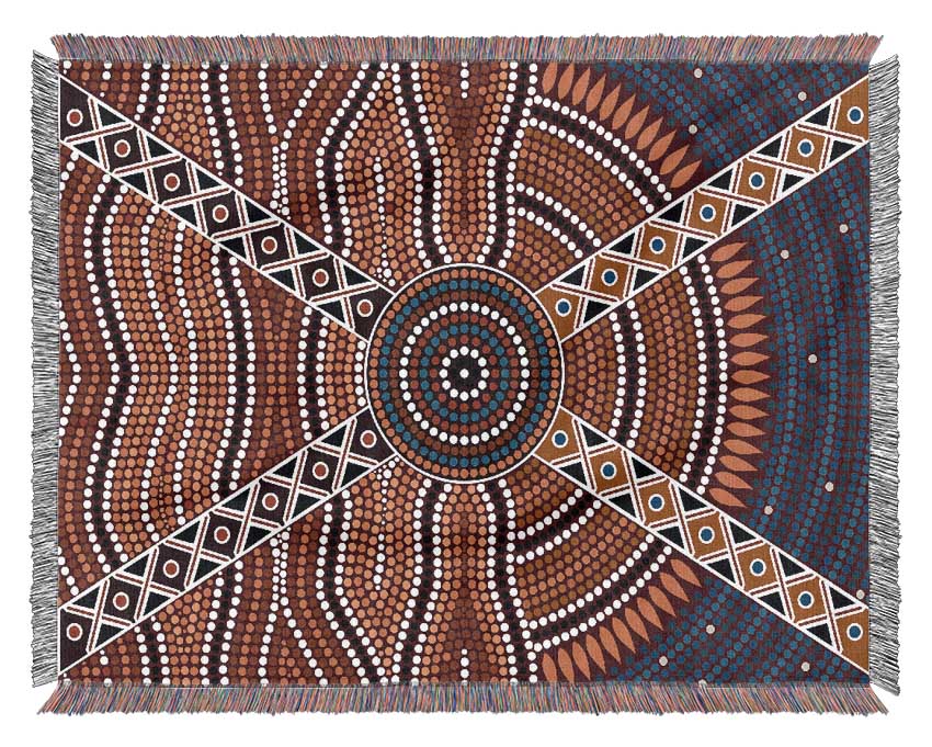 Aboriginal Pattern 2 Woven Blanket