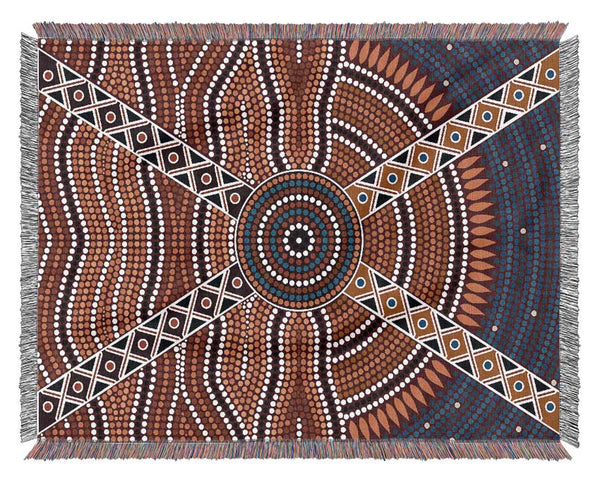 Aboriginal Pattern 2 Woven Blanket