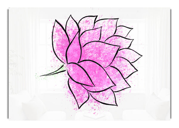 Rosa Lotusblüte 1
