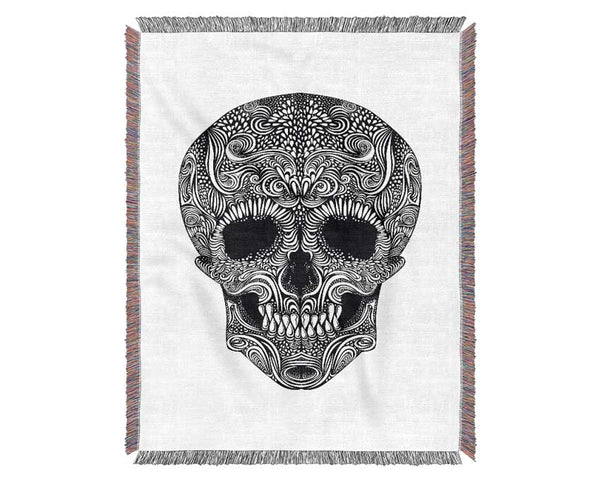 Mexican Skull 2 Woven Blanket