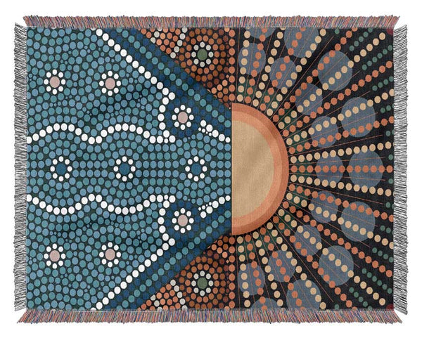 Aboriginal Pattern 9 Woven Blanket