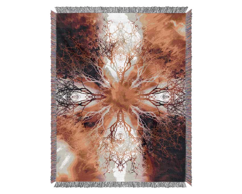 Tree Roots Of Life Woven Blanket