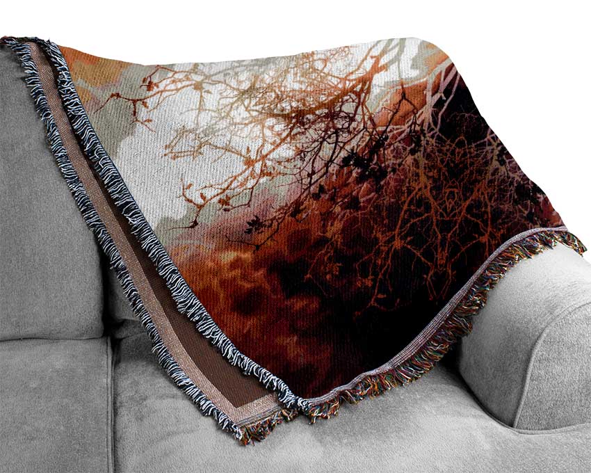 Tree Roots Of Life Woven Blanket
