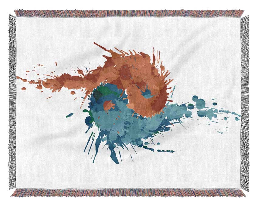 Yin Yang Fire And Water Woven Blanket