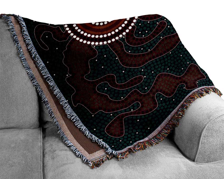 Aboriginal Pattern 3 Woven Blanket