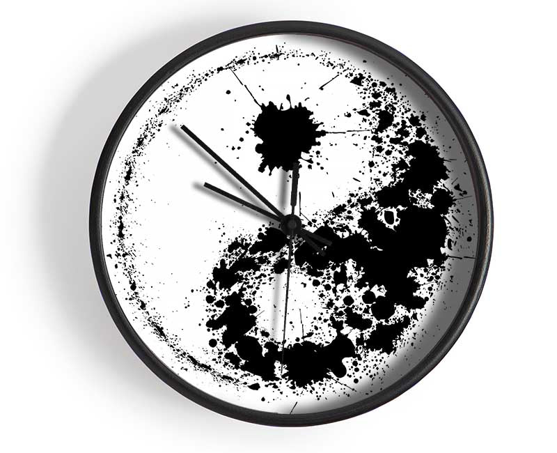 Yin Yang Splash Clock - Wallart-Direct UK