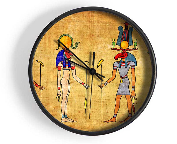 Egyptian Gods 4 Clock - Wallart-Direct UK