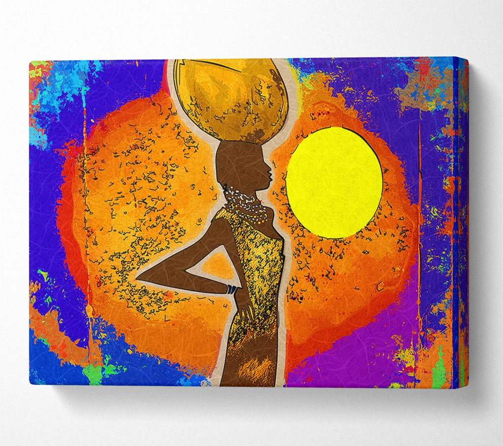 Picture of African Tribal Art 5 Canvas Print Wall Art