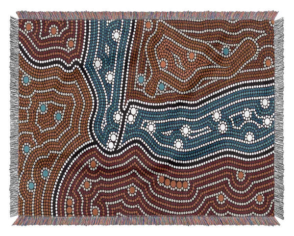 Aboriginal Pattern 4 Woven Blanket