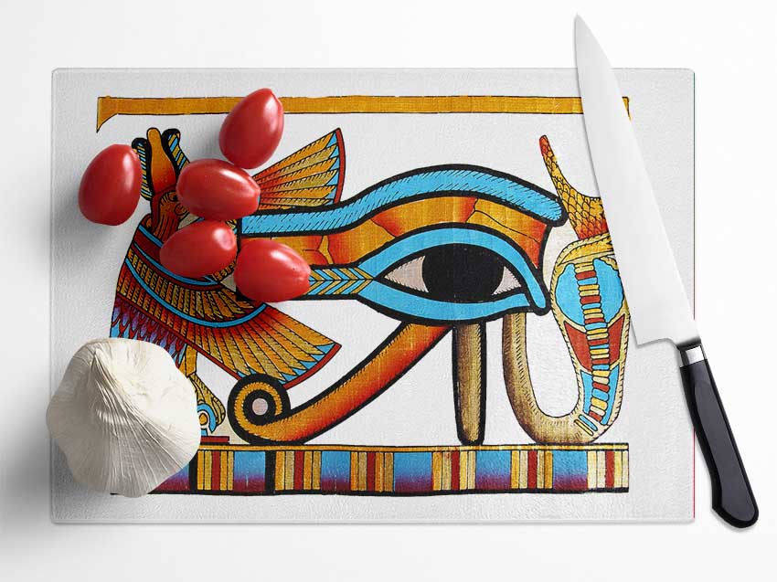 The Eye Of Horus Glass Chopping Board