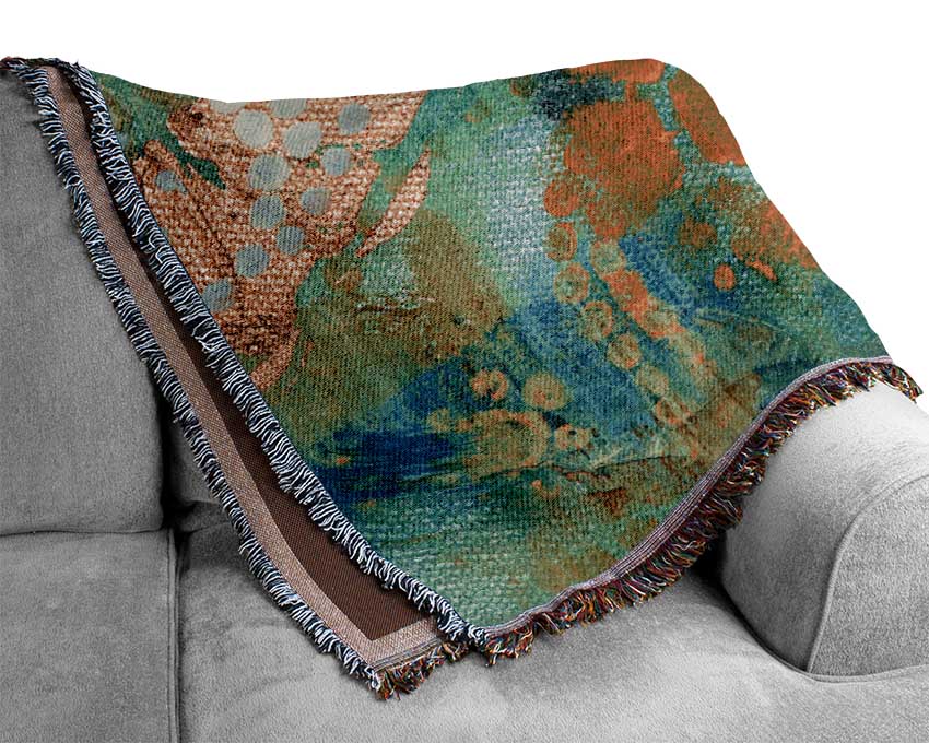 Mayan Painting Woven Blanket