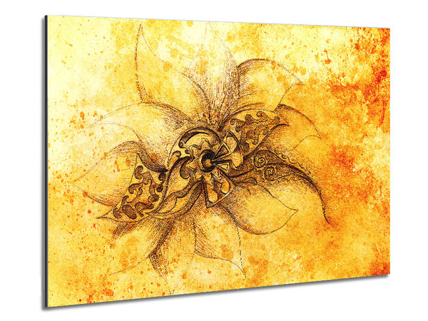 Goldene Lotusblume