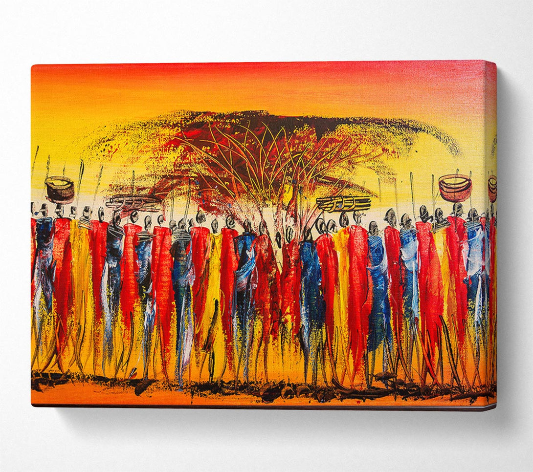 Picture of African Tribal Art 15 Canvas Print Wall Art