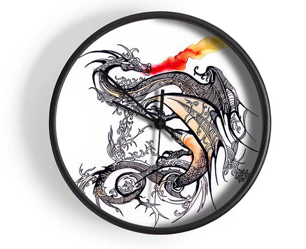 East Asia Dragon Clock - Wallart-Direct UK