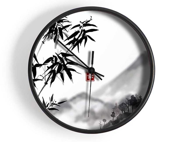 East Asia Bamboo Clock - Wallart-Direct UK