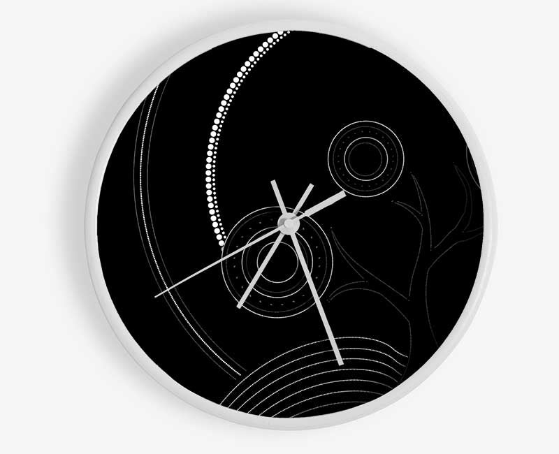 Aboriginal Pattern 13 Clock - Wallart-Direct UK
