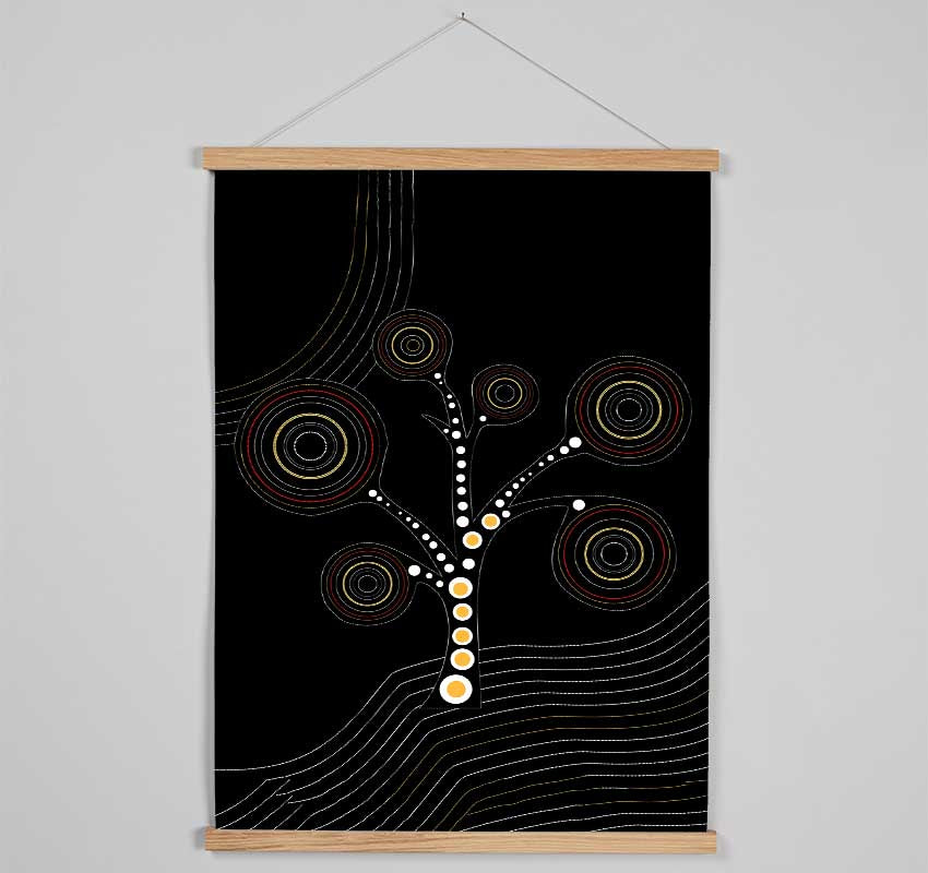 Aboriginal Tree 2 Hanging Poster - Wallart-Direct UK