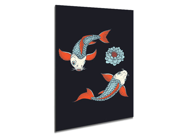 Japanische Koi-Zwillinge