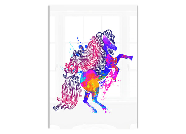 Regenbogen-Spritzer-PferdA