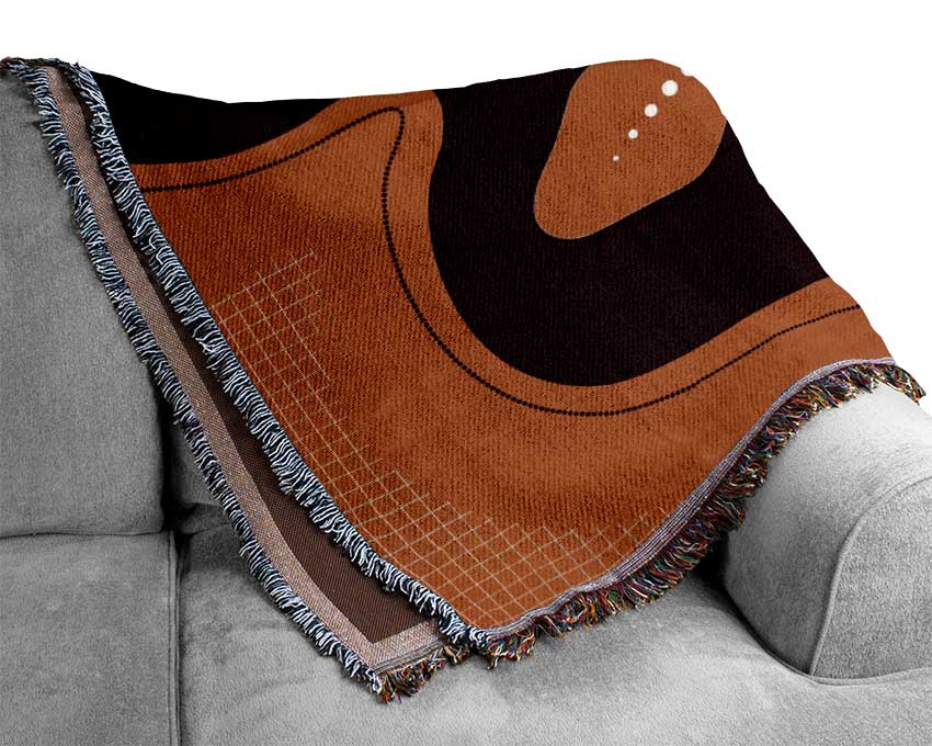 Aboriginal Lizard 3 Woven Blanket