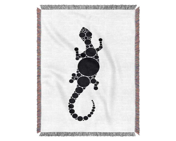 Aboriginal Lizard 5 Woven Blanket