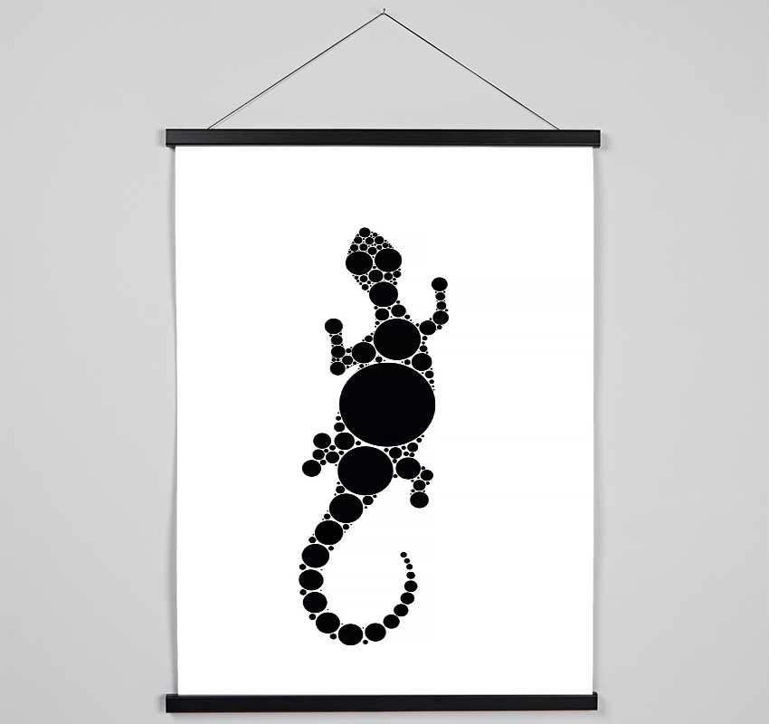 Aboriginal Lizard 5 Hanging Poster - Wallart-Direct UK