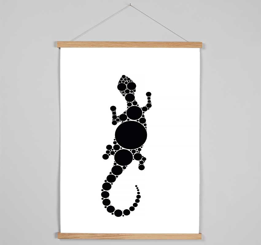 Aboriginal Lizard 5 Hanging Poster - Wallart-Direct UK