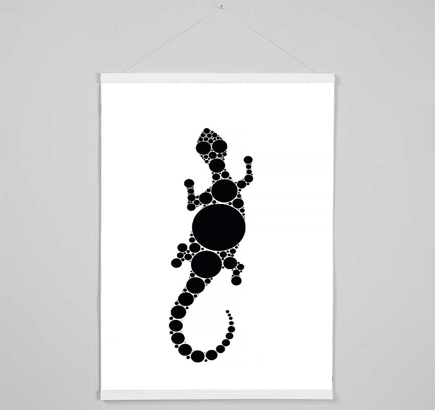 Aboriginal Lizard 5 Hanging Poster - Wallart-Direct UK