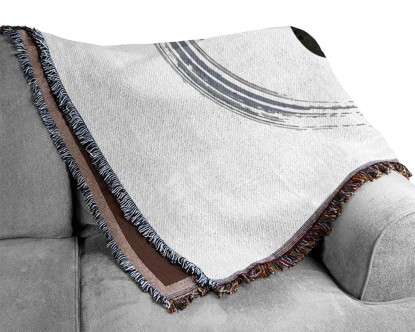 Japanese Crane 1 Woven Blanket